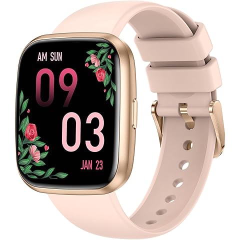 SKG Smart Watch for Men Women Android iPhone, with Alexa Built-in & Bluetooth Call(Answer/Make Call) 1.69" Fitness Tracker with IP68 Waterproof, 60+ Sports, Heart Rate SpO2 Monitor, V7 Pro